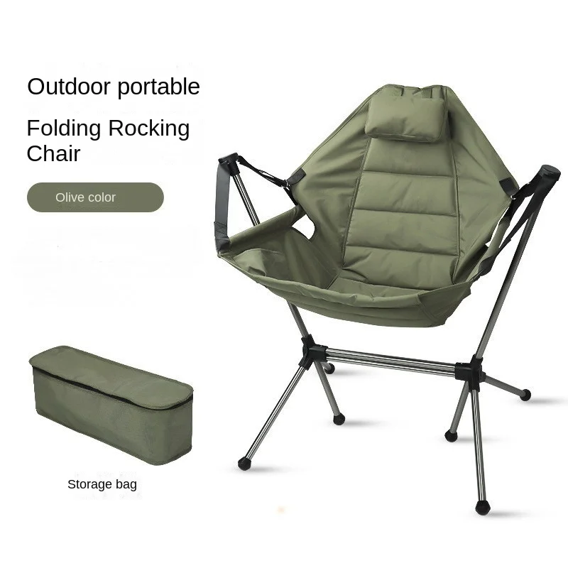 Imagem -04 - Ultra-light Folding Swing Chair Alumínio Camping Chair Cadeira de Balanço ao ar Livre