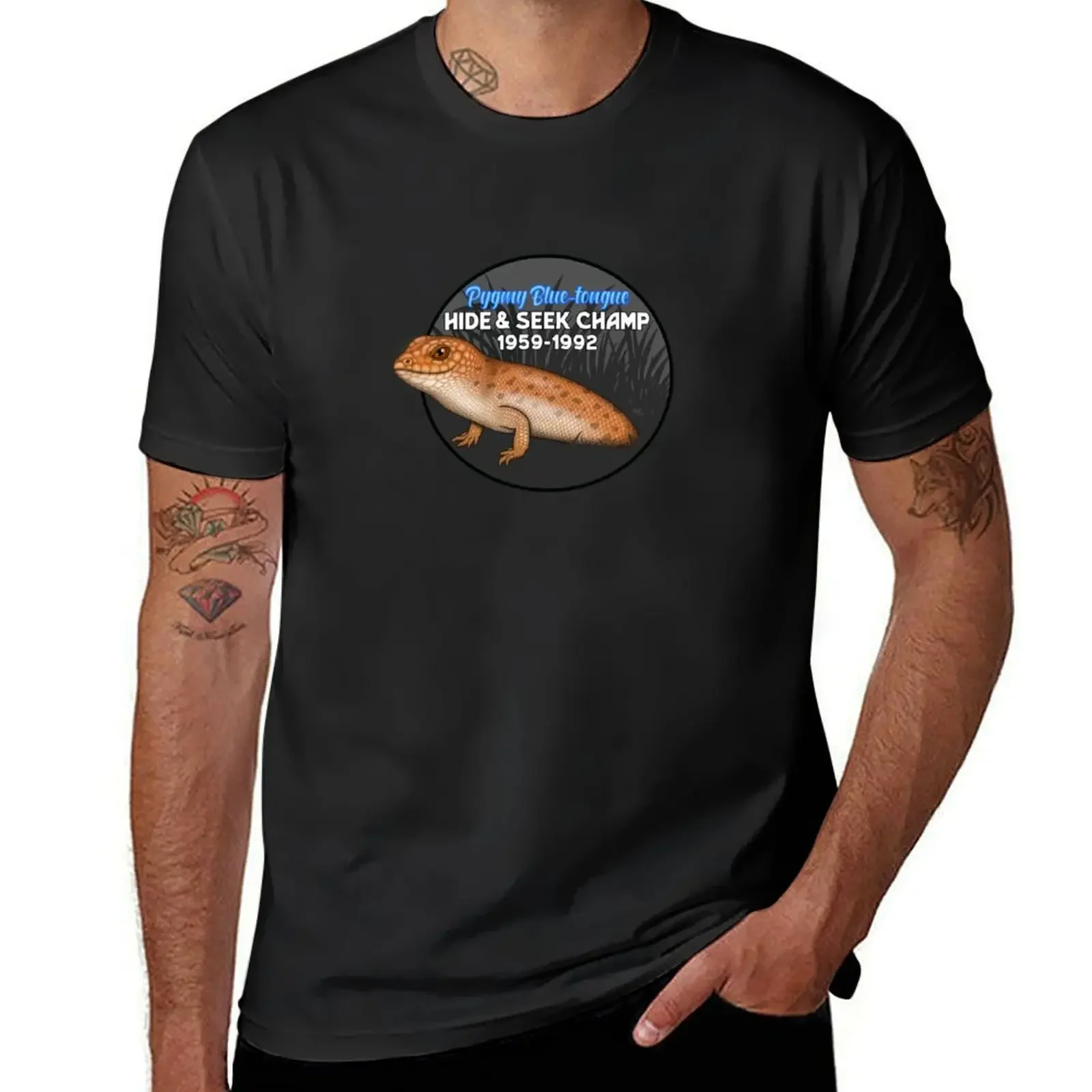 Pygmy Blue-tongue Skink T-Shirt customs design your own graphic shirts summer clothes new edition Men's t shirts