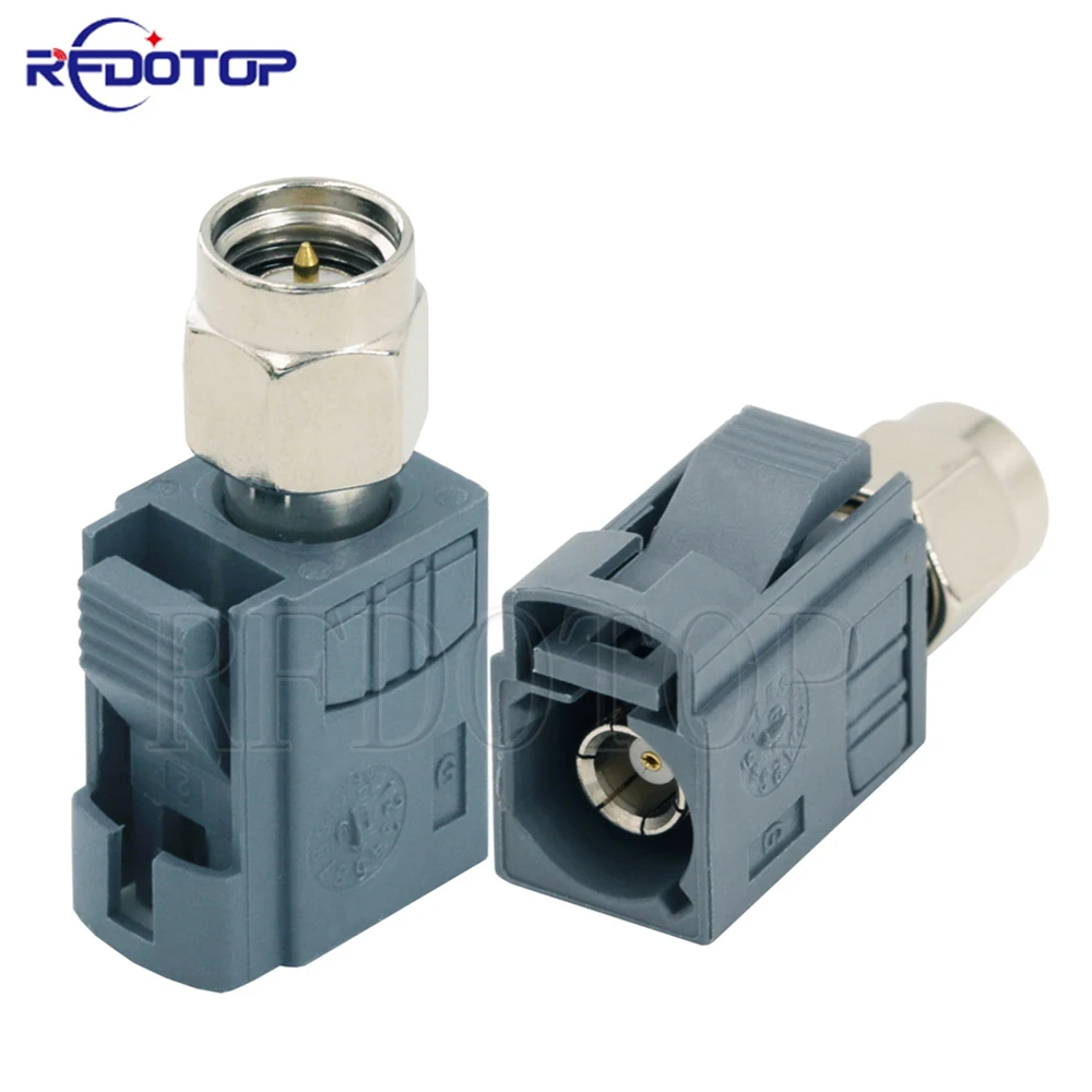 1Pcs Fakra to SMA Adapter Grey Fakra G Female Jack to SMA Male Plug Straight Adapter 50 Ohm High Quality RF Coaxial Connector