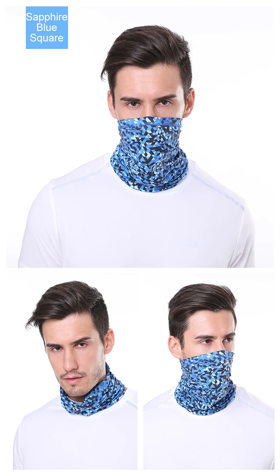 GTUBIKE Eisseiden-Bandana, atmungsaktiver UV-Schutz, Wandern, Gesichtsmaske, Outdoor-Sport, Sonnenschutz, Angeln, Gesichtsbedeckung, Schal – Detail 15