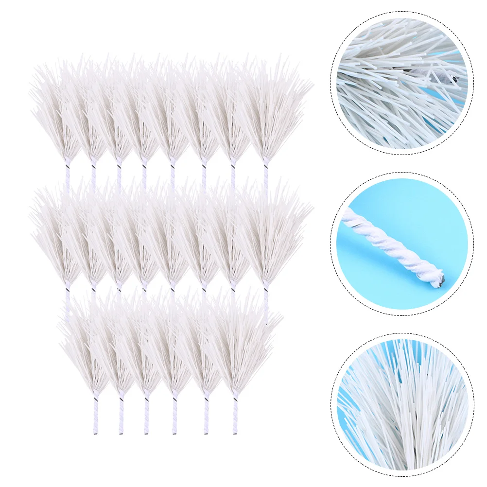 

Artificial Pine Needle Plastic Pvc Needles Decor Christmas Decorations Crafts Picks White