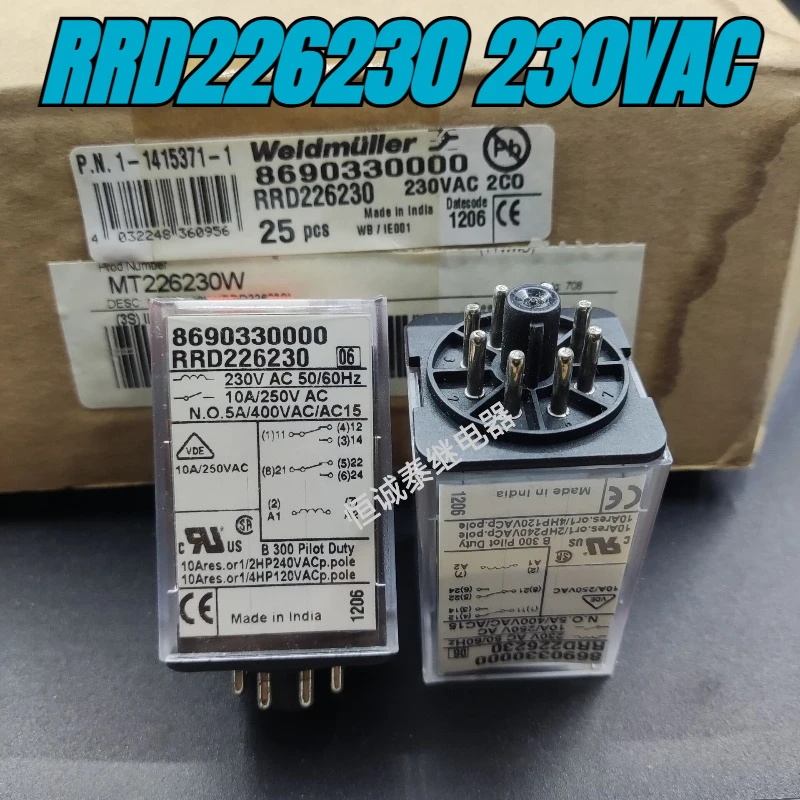（Brand New）1pcs/lot 100% original genuine relay:RRD226230 230VAC 8pins intermediate relay