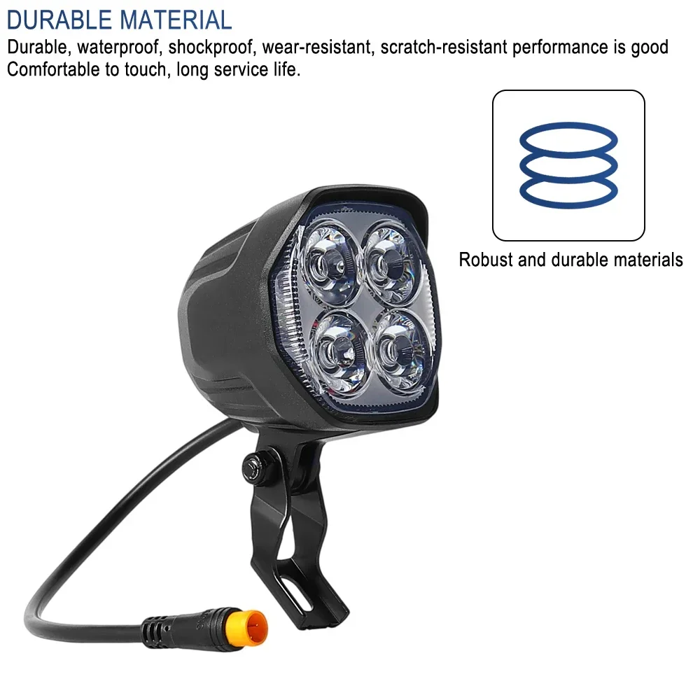 Wasserdichte LED-Frontscheinwerferlampe für Kukirin G2 Pro DB Frontlicht Elektroroller Ersatzteile – Detail 3