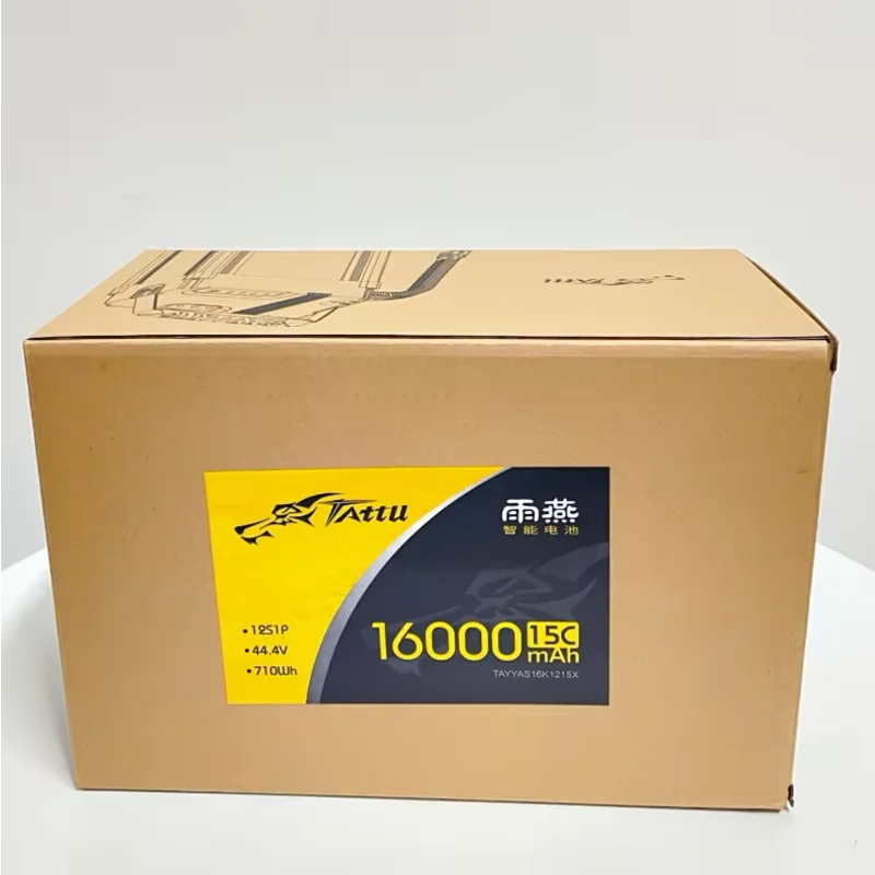 TATTU Intelligent Lithium Battery 16000mah 44.4V 12S 15C Agricultural Protection Machine