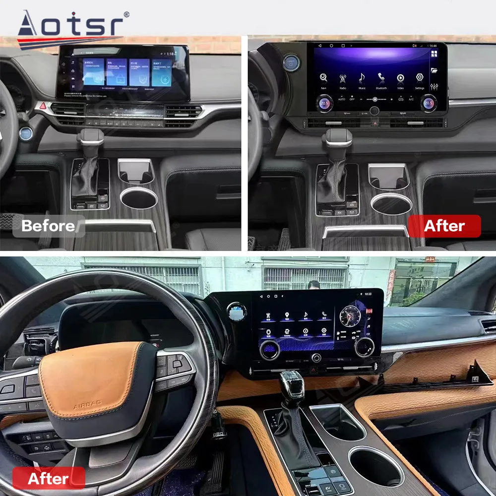 

Обновление 8 + 128G 2024 QLED сенсорный экран Android 12 для Toyota Sienna/Gloria GPS-навигация беспроводной Carplay радиоплеер головное устройство