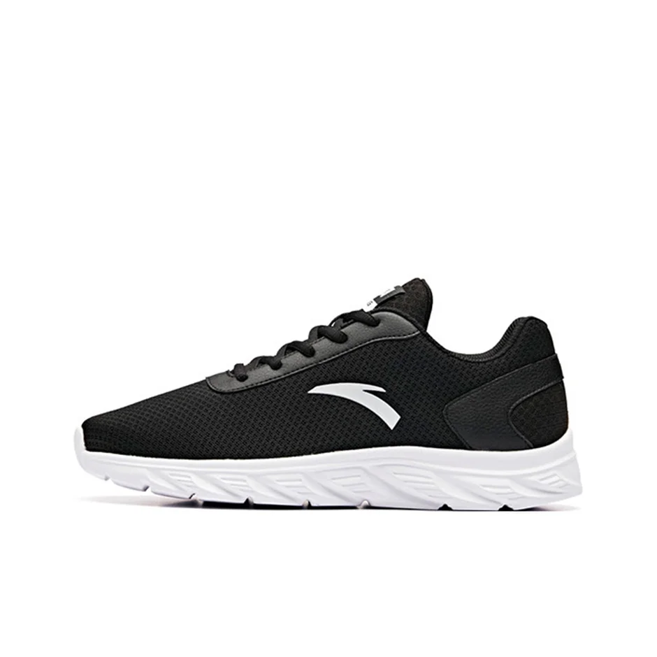 Anta Yun Yi Lightweight Breathable Low top Running Shoes Men's Black White 912625515F-6