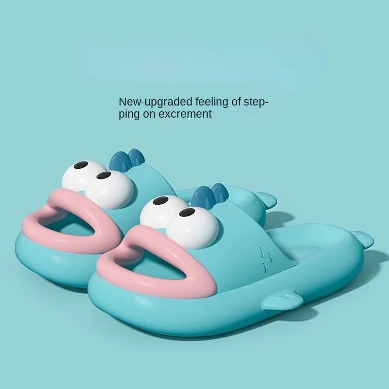 Slippers women's summer outer wear 2024 new funny non-slip couple cute ugly fish cool slippers men