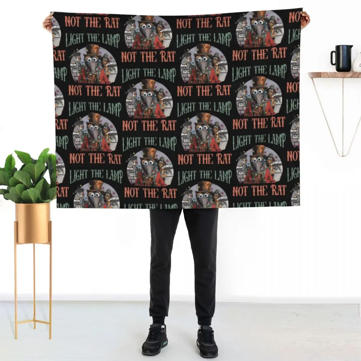 Muppet Christmas Carol Light The Lamp Not The Rat Throw Blanket Retros Stuffeds Weighted Custom Sofa Picnic Blankets
