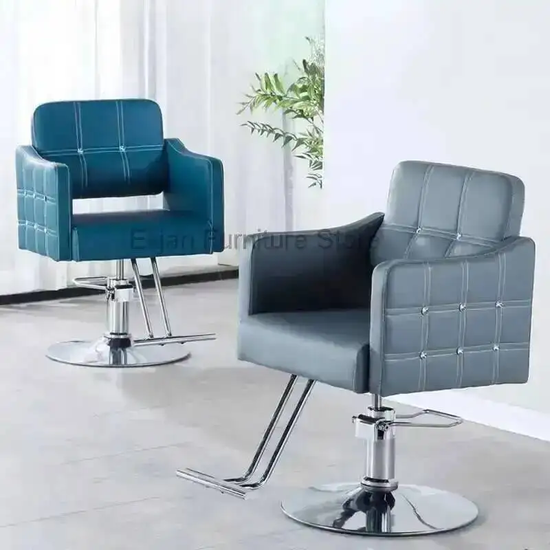 Speciality Nordic Barber Chairs Barbershop Luxury Lift Perm Barber Chairs Hair Dyeing Shave Commercial Furniture Cadeira FYBC
