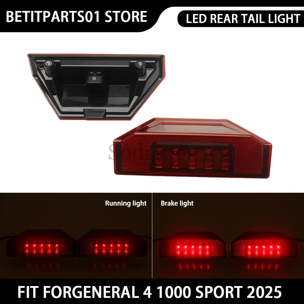 

12 В светодиодный задний фонарь UTV ATV задний фонарь задний фонарь красный/дымчатый ABS автомобильные аксессуары для GENERAL XP 4 1000 Premium 2023-2025