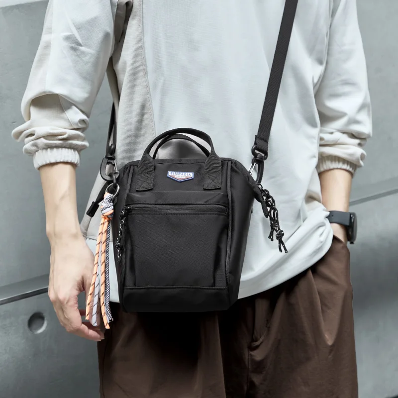 Couple Mini Capacity Chest Bag Fashion Canvas Sling Bag Lightweight Streetwear Travel Waist Bag Trend Men Crossbody Bag