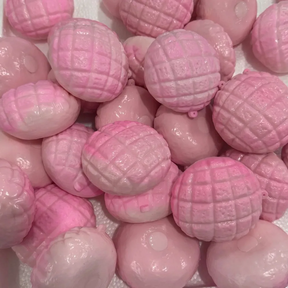 Pink Pineapple Bun Stress Ball Toast Squishy Toy Moldable Slow Rebound Squeeze Ball ASMR Sensory Anti Stress Fidget Squeeze Toys image 3