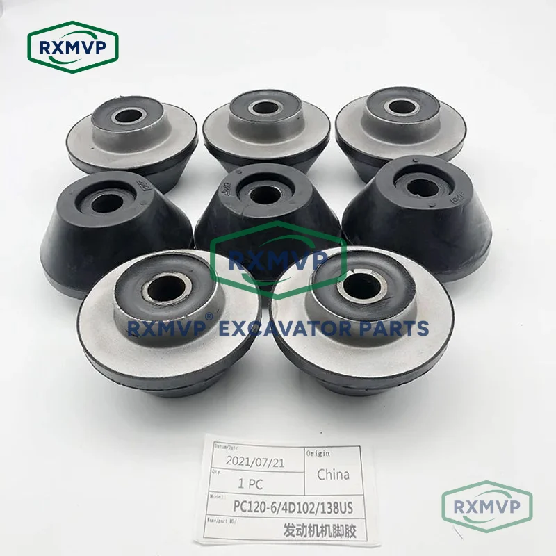 Hot sale Engine Mounting Engine Systems Parts Mounting Rubber Cushion Feet Bumper for PC120-6 4D102 PC138US Excavator part