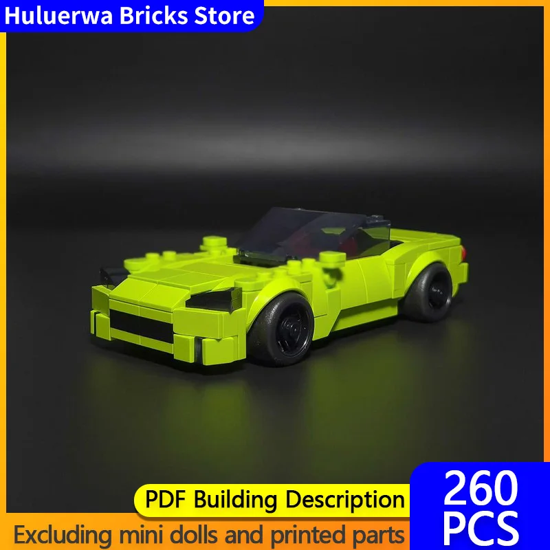 

Модель скоростного гоночного автомобиля MOC, строительные кирпичи S2000, верхний уровень, спортивный автомобиль, модульная технология, подарки, праздник, сборка, детский игрушечный костюм