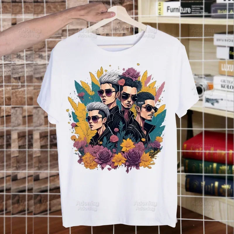 Tokio Hotel Group Music Y2K Rock Men's Tshirt Cute Printing Shirt Mens Fashion T-Shirt For Men Casual Tops Short Sleeve