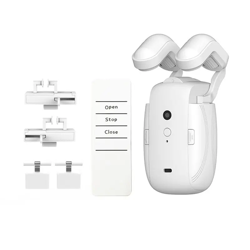 

Робот-мотор для штор FEDI-Smart 3-в-1: автоматический открыватель штор с дистанционным управлением для римских/Т/У-образных карнизов