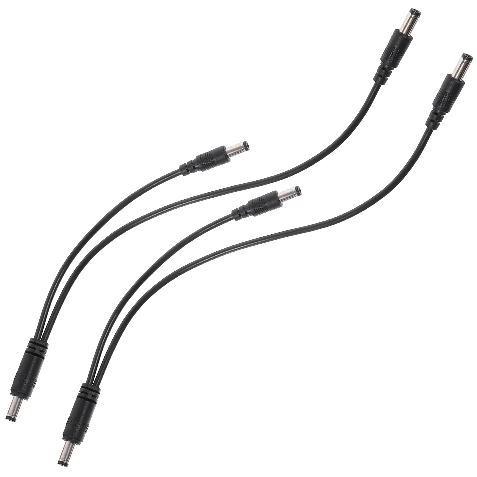 

2 Pcs Voltage Boost Cable Deformation resistant PVC Effector Accessory Mini Power Supply Compatible Musical Instruments Bass