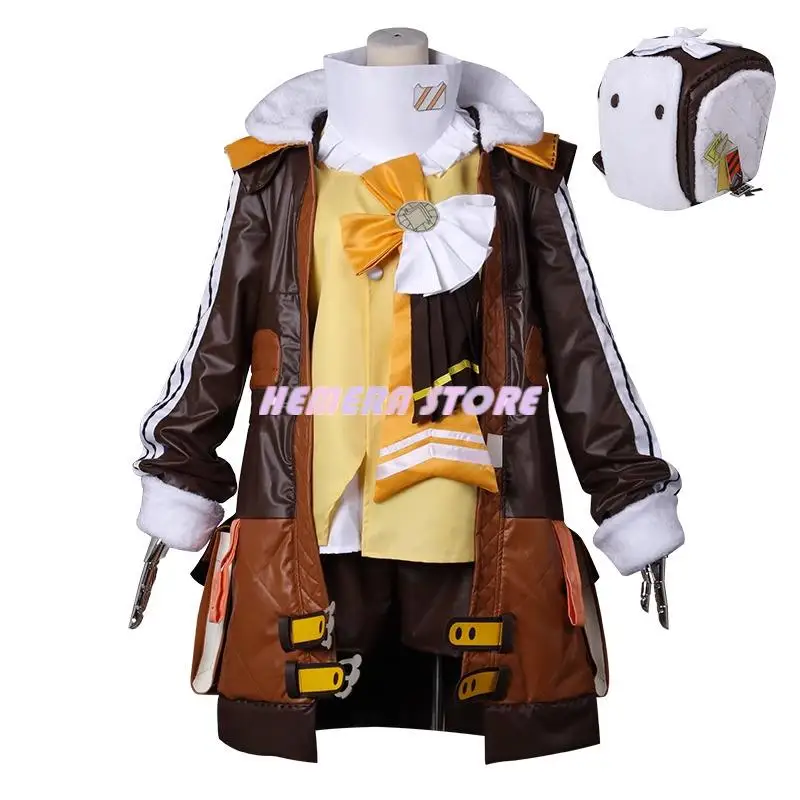 Honkai-Costume Cosplay Star Rail avec crochet pour femme, perruque, uniforme de jeu, chapeau, manteau, The Moles Underworld, Belobog, Fersman, accessoires de fête d'Halloween