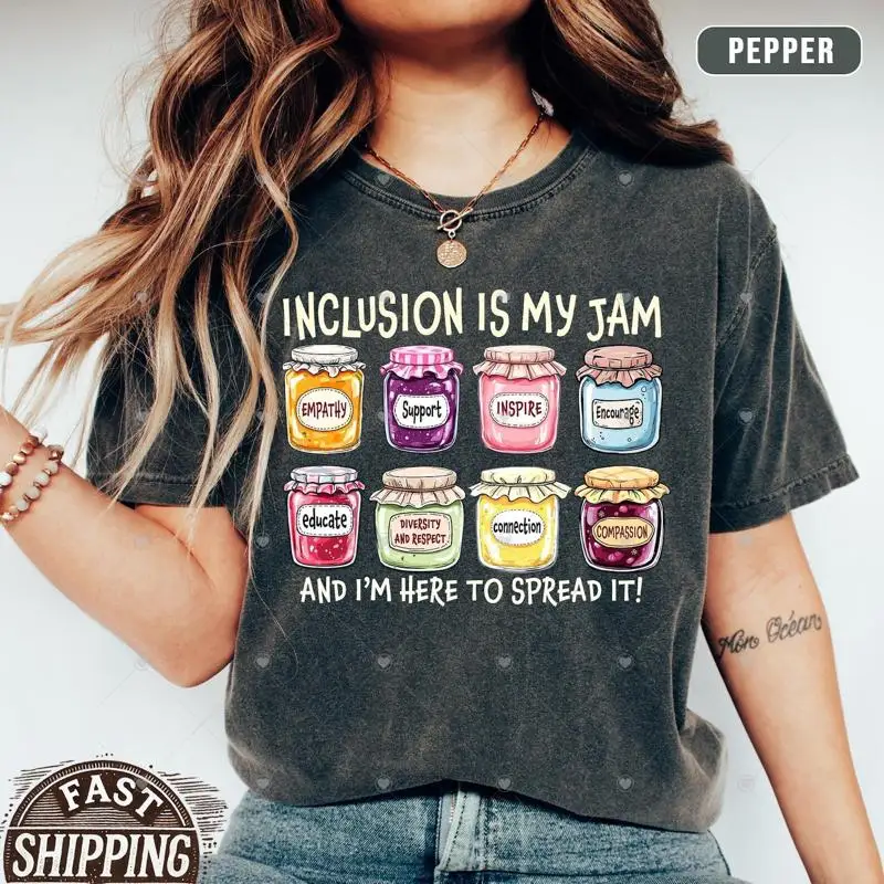 

Inclusion Is My Jam T Shirt Neurodiversity Sped Teacher