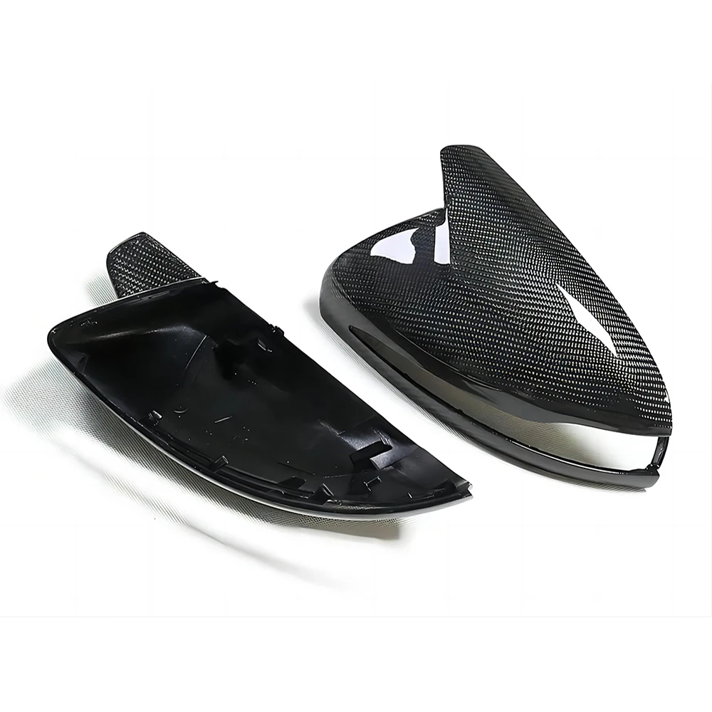 Replacement Rearview Side Mirror Covers Cap For Mercedes Benz W205 W213 C238 X253 C E GLC Class M Style Carbon Fiber Shell