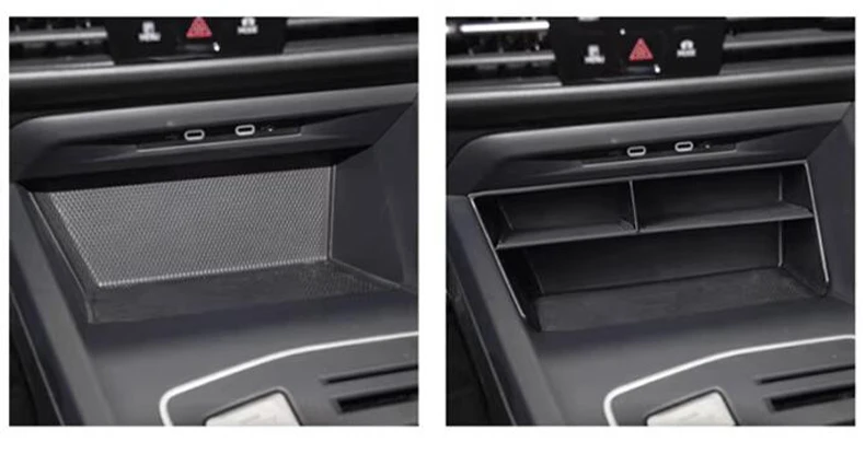 Für Volkswagen VW Golf 8 Mk8 2019 ~ 2025 Auto Armlehne Lagerung Box Center Konsole Co-pilot Layered Tasche Organizer fall Zubehör – Detail 5
