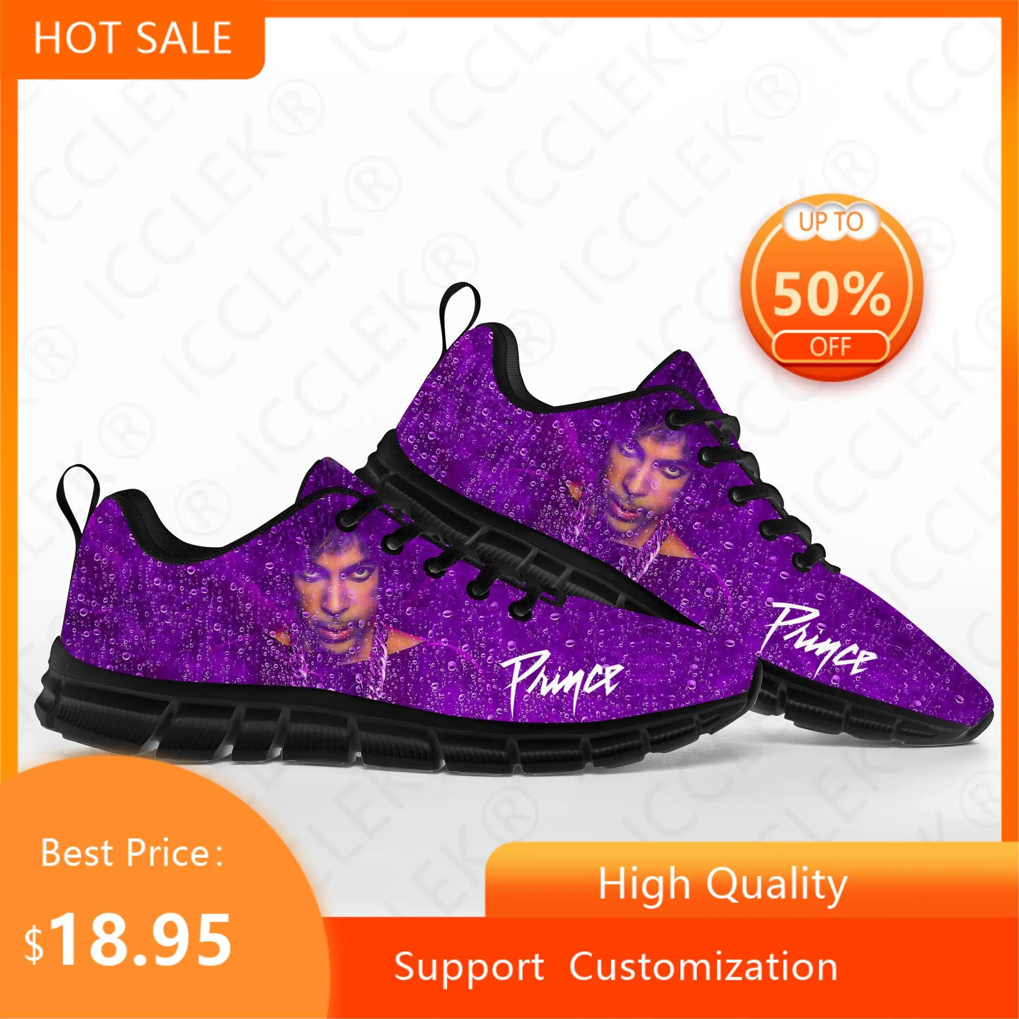 Prince Rogers Nelson Purple Rain Sports Shoes Mens Women Teenager Kids Children Sneakers Casual Custom High Quality Couple Shoes