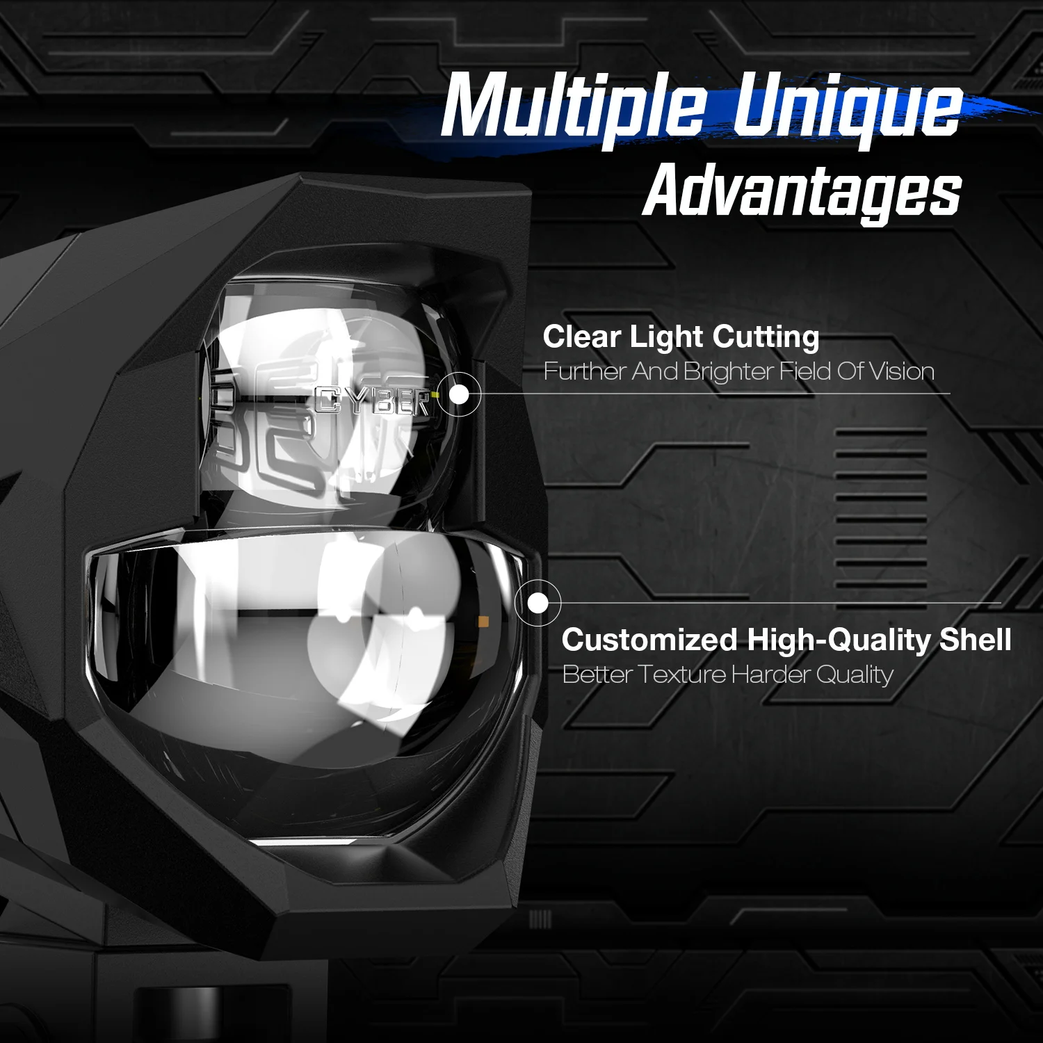 Novsight Motorcycle Spotlight Headlight Fog Lights Accessories 3000K 6000K 45W Off Road Driving Light Auxiliary Light 2PCS