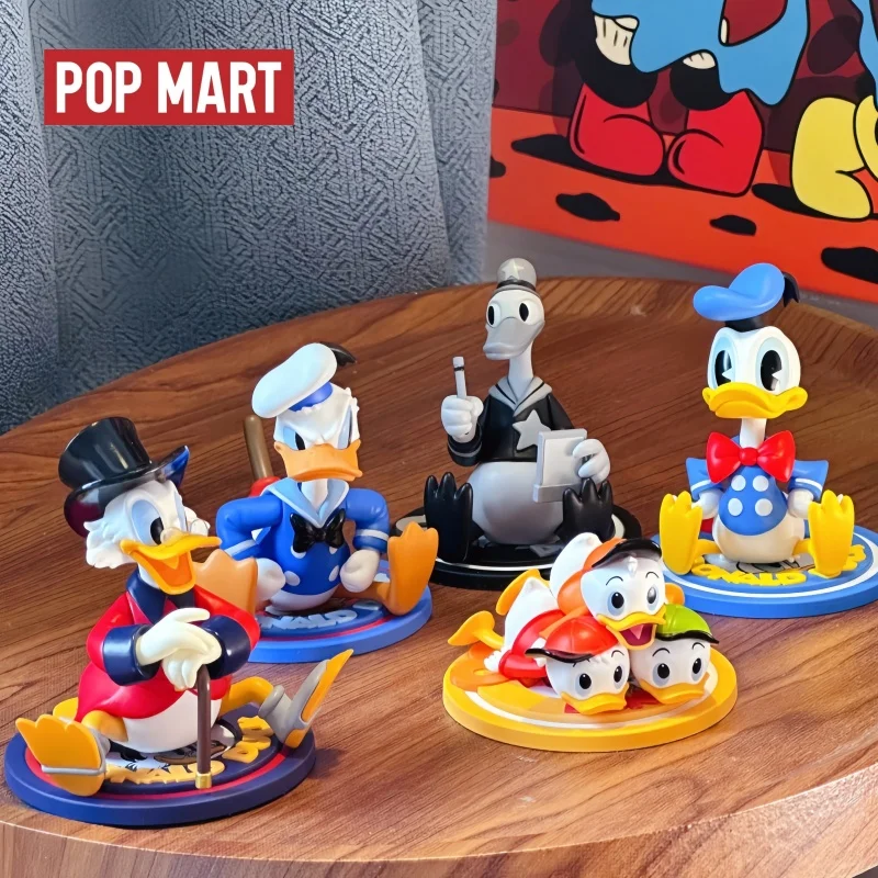 

Hot Selling Genuine In Stock Popmart Dnald Duck 90th Anniversary Series Figurines Surprise Blind Box Ornaments Gifts