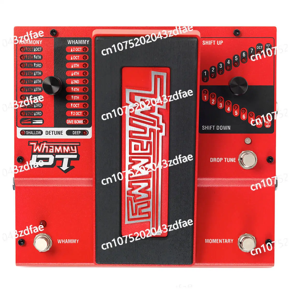 

DT classic pitch shifting pedal with drop and raised tuning for “hammer-on” and “pull-off” effects