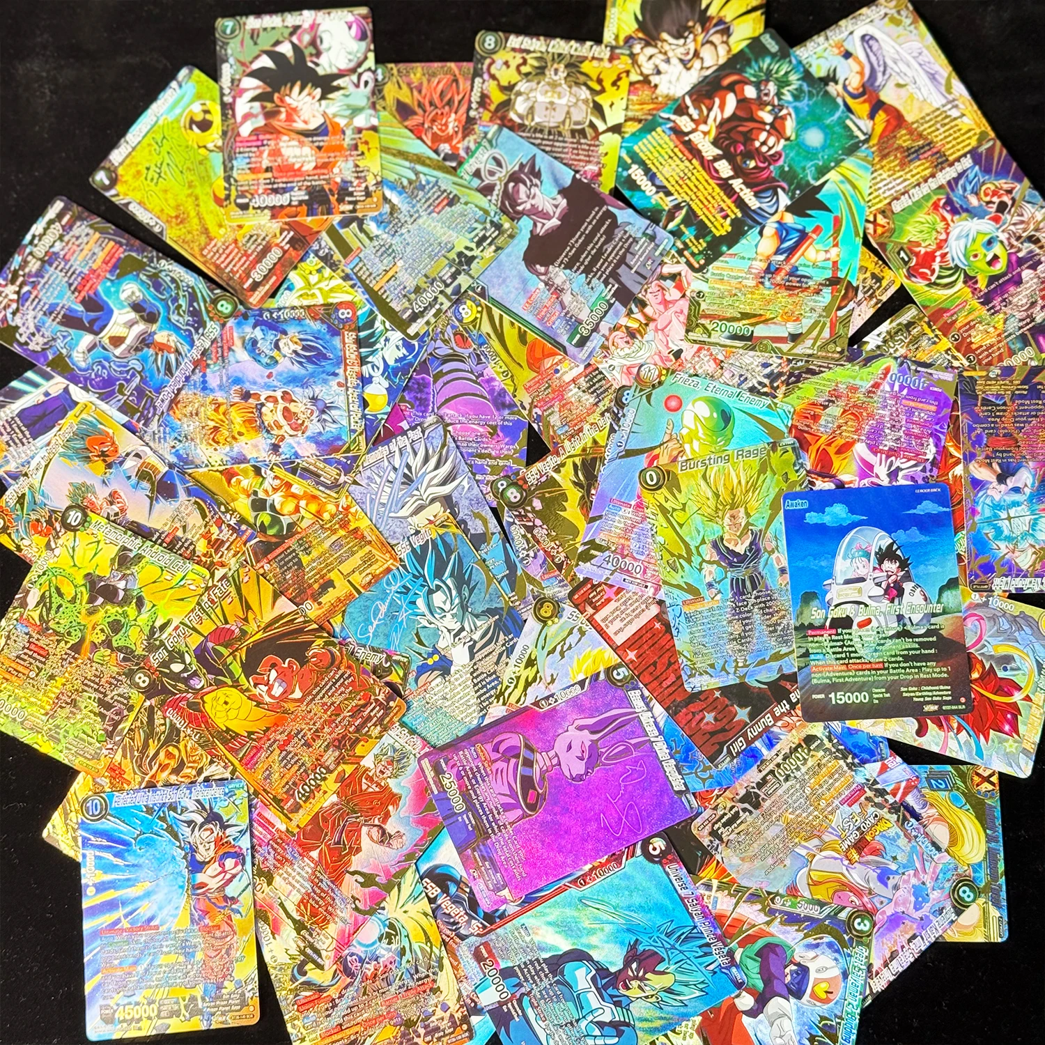 Dragon Ball Super Masters Secret Special God Rare Gogeta Goku Frieza Vegeta Gohan Proxy Collection Foil Texture Anime Game Cards view 3