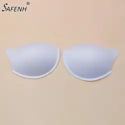 1Pair Black Or White Sew In Bra Cups Pads Push Up Swimwear Dress Corset Soft Foam Insert Chest Cup Women Intimates Accessories