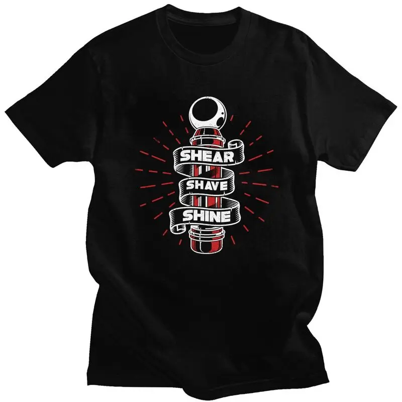 

Custom Barber Hairdresser Hairstylist Barbershop T Shirt Men Short Sleeves 100% Cotton T-shirt Leisure Tee Tops