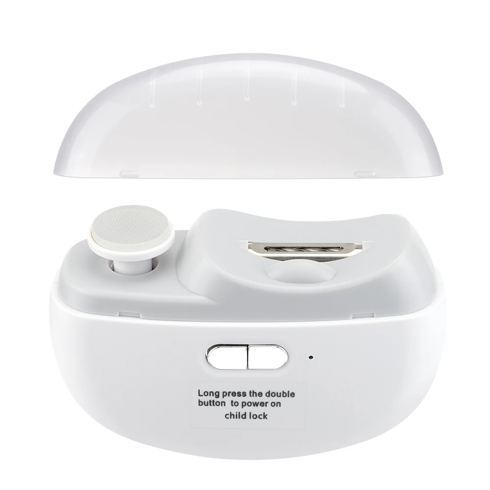 Coupe-ongles électrique avec fonction de ponçage et de polissage, coupe-ongles automatique rechargeable avec lumière, manucure pour bébé et adulte