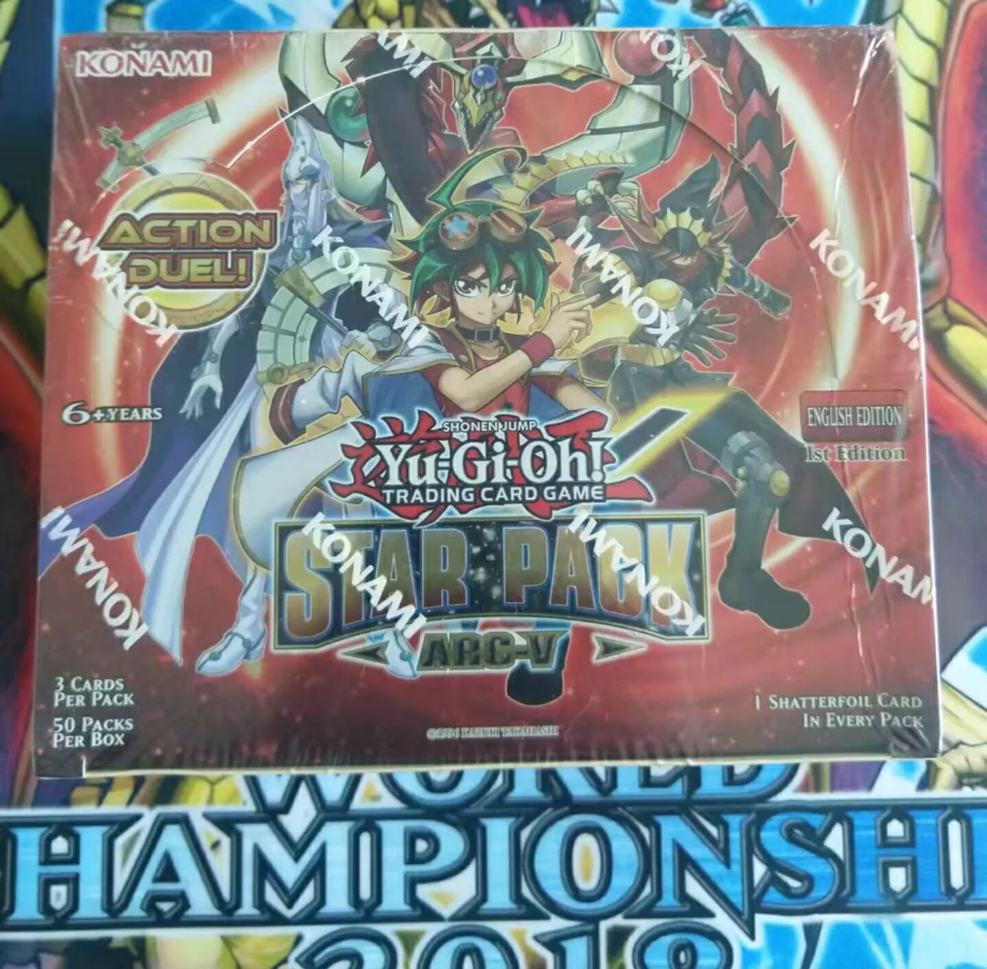 Yugioh KONAMI Action Duel Monsters STAR PACK ARC-V SP15 English 1st Edition Collection Sealed Booster Box