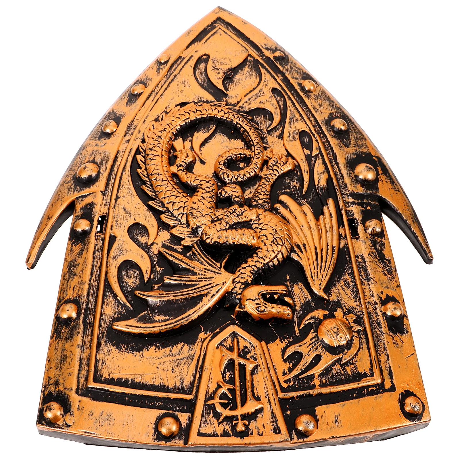 

Dragon Horn for Cosplay Lightweight Durable Prop Decor Stage Performance Party Game Play Party Game Shield Role Playing