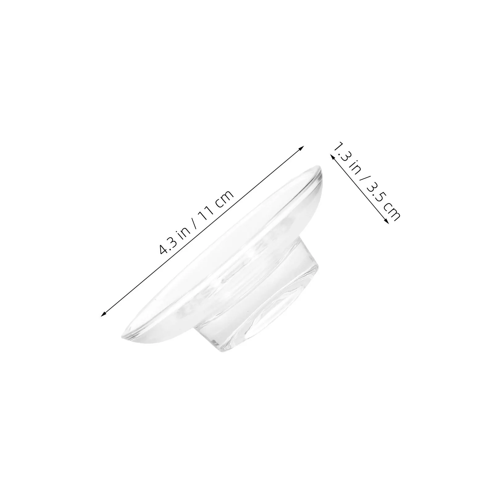 4 Pcs Decorative Soap Tray for Bathroom Glass Dish Holder Shower Kitchen Countertop