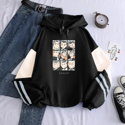 Haikyuu Anime Bokuto Manga Shoyo Volleyball Creative Patchwork Hoodies Sweatshirt Harajuku Oversized Unisex Winter Warm Hoodies