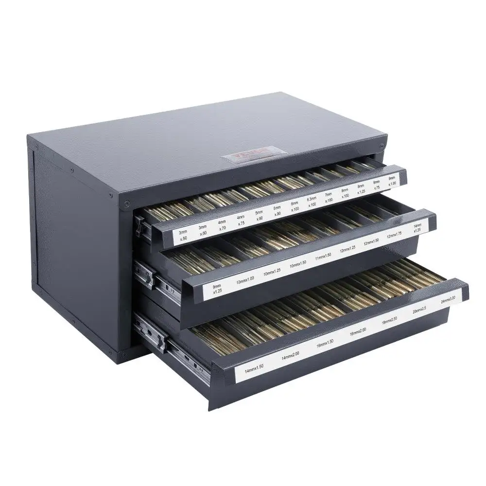 

Three-Drawer Steel for tap Organizer Cabinet with 29 Compartments for 3mm -24mm for tap Storage, Stackable with Labels