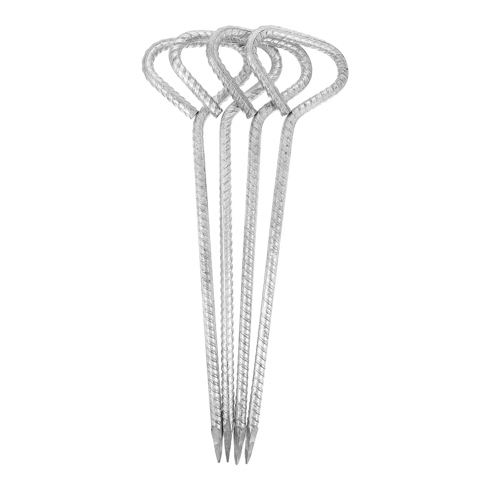 

4PCS Galvanized Duty Tent Stakes Metal Ground Nails Heavy Duty Tent Stakes for Camping Weddings Outdoor Durable Portable