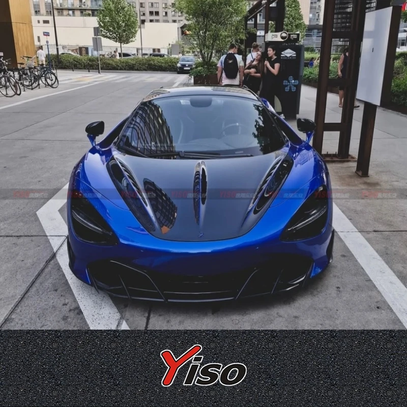 

suitable for McLaren 720S with a TOPCAR small body kit dry carbon fiber front lip rear lip side skirts hood and rear wing