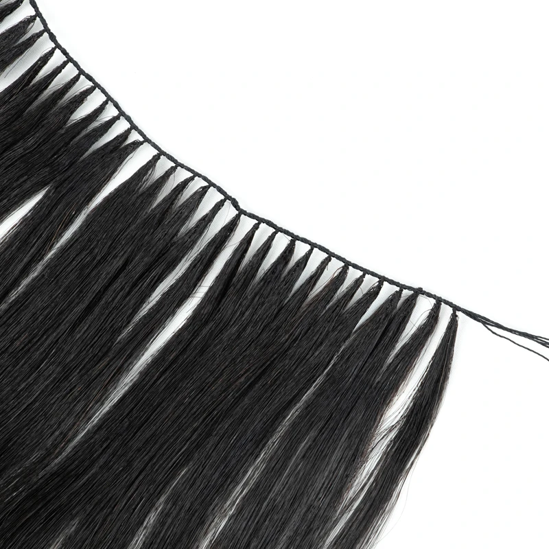 Estensioni dei capelli con piume Capelli umani naturali Micro anello invisibile non remy Trama da 40 cm Estensione dei capelli con piume a 100 fili