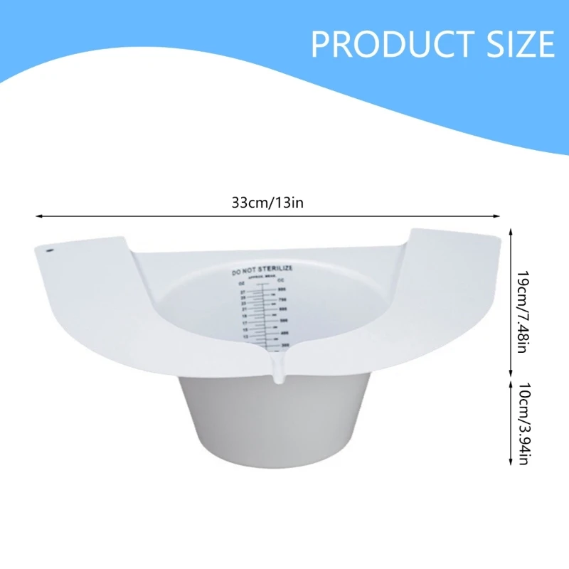 10 stks Eenvoudige Giet Urine Verzamelhoed Monsters Cups Urine Collector hoed met Meetschaal set voor Toiletten