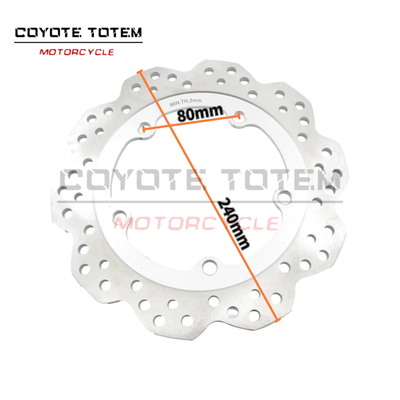 240mm motorcycle rear wheel brake disc rotor for Honda NC750X NC700X NC750S NC700S CTX700 NC700D NC750D Integra NC700 NC750S /X view 5