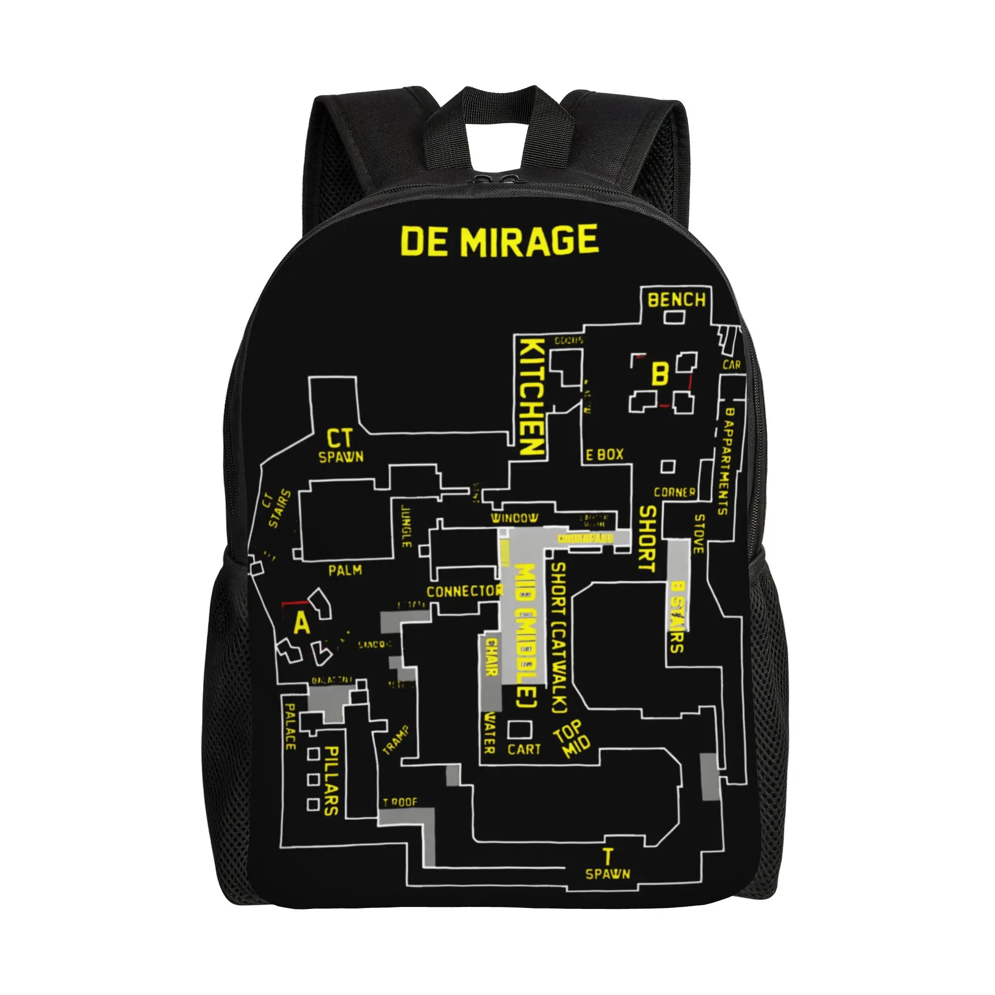 1Piece Backpack  Mirage Map New School Year Schoolbag Campus  CS-GO FPS Game Fans Birthday Gift New Term Starts