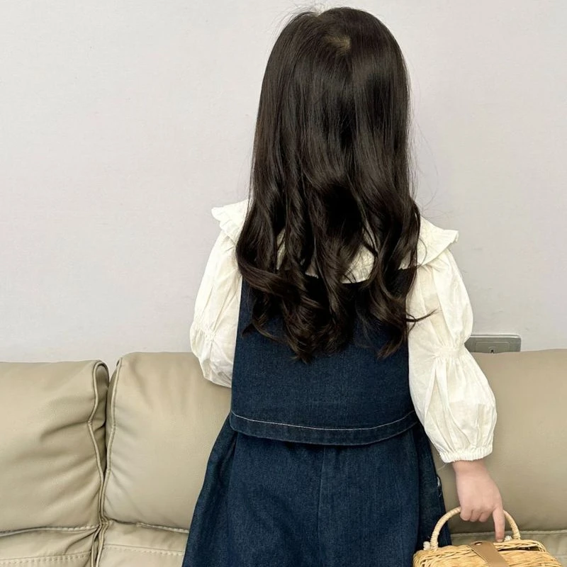 Shirt Jeans Suit Girl 2024 Autumn New Fashionable Set Lapel Little Comfortable Korean Style Tide Clothing