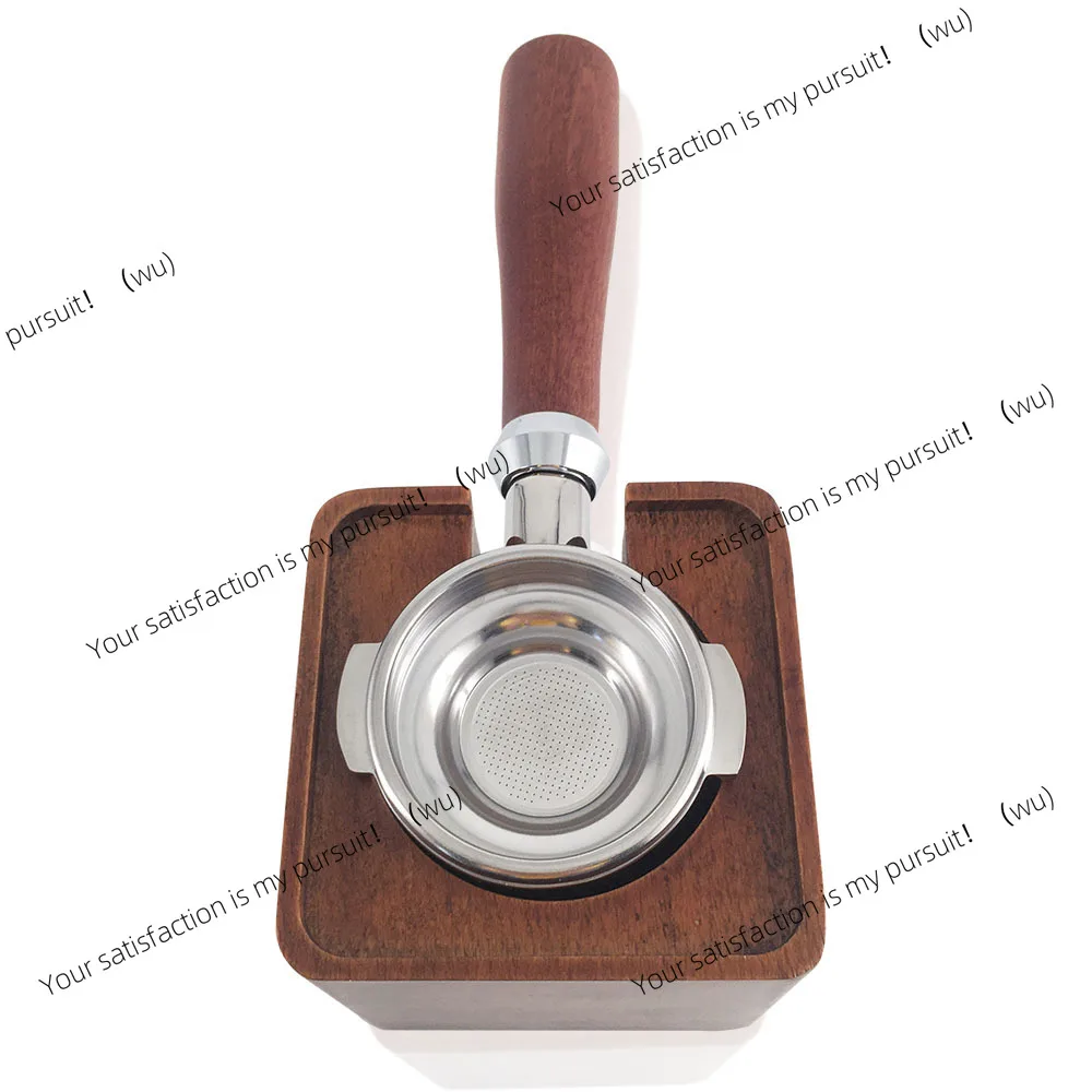 Coffee powder seat, Italian solid wood filling seat, handle support frame, coffee machine accessories, bottomless handle seat