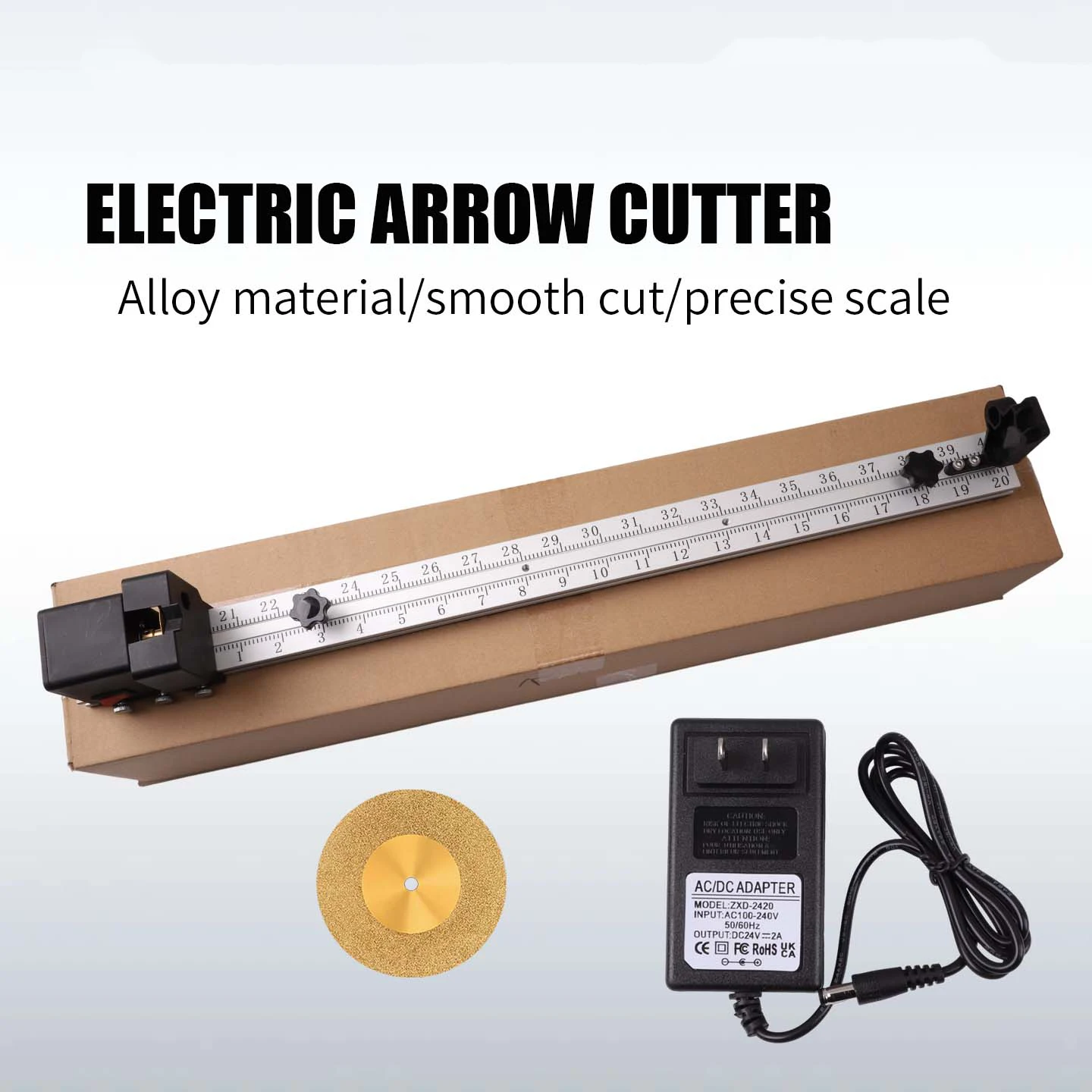 Electric Arrow Cutter, Carbon Fiber and Fiberglass Arrow Shafts Cutting Machine, DIY Archery Equipment – Easy to Operate