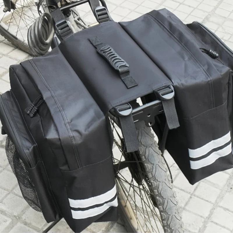 Large Capacity Cycling Saddle Bag for Mountain Bike Long Distance Bicycle Cargo Pouch Riding Pack Outdoor Sports Gear Storage