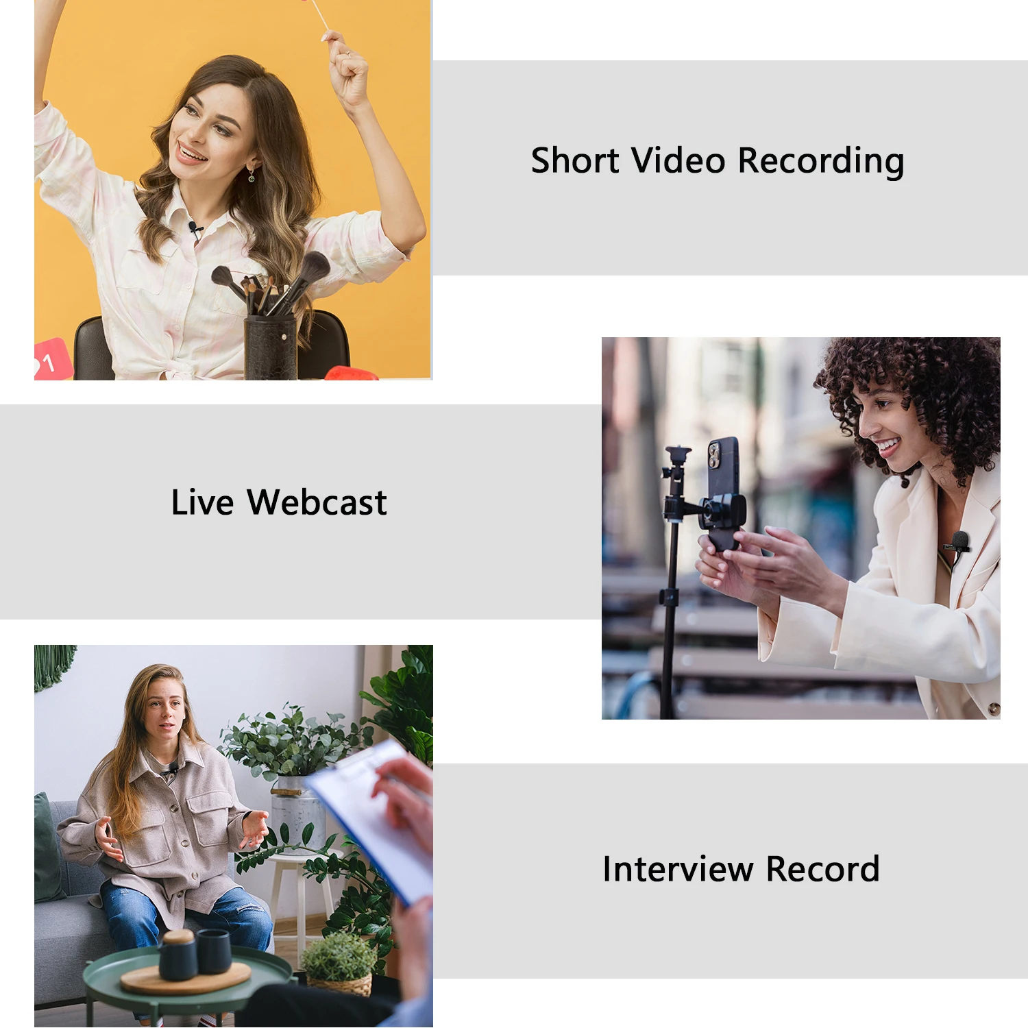 ميكروفون سارامونيك LavMicro U2 مكثف Lavalier للهواتف الذكية التي تعمل بنظام أندرويد والكمبيوتر المحمول 3.5 مللي متر TRRS ميكروفون ذو طية صدر السترة تدفق مدونة الفيديو