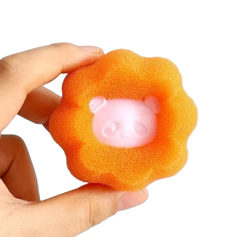 6 PCS Washing Ball, Washing Machine Anti-Entanglement Sponge, Strong and Magical Hair Removal Friction Ball
